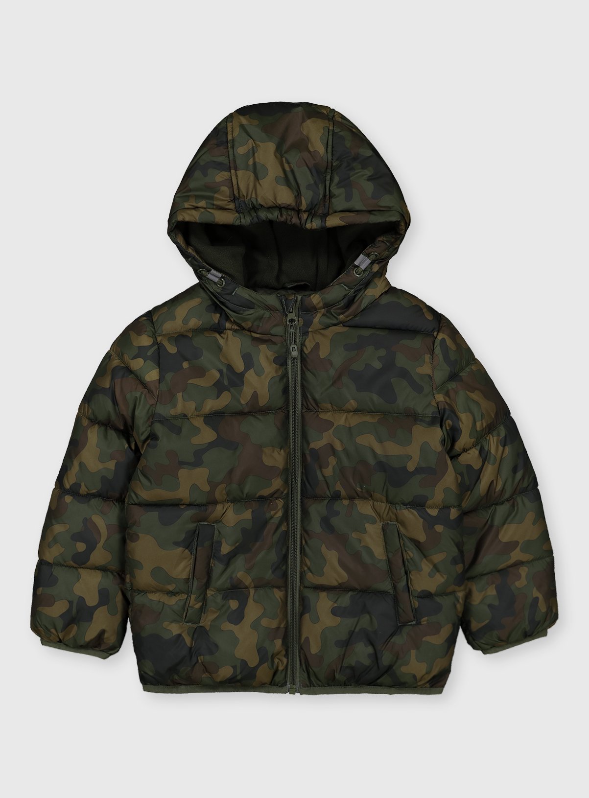 Camo Print Hooded Puffer Jacket review